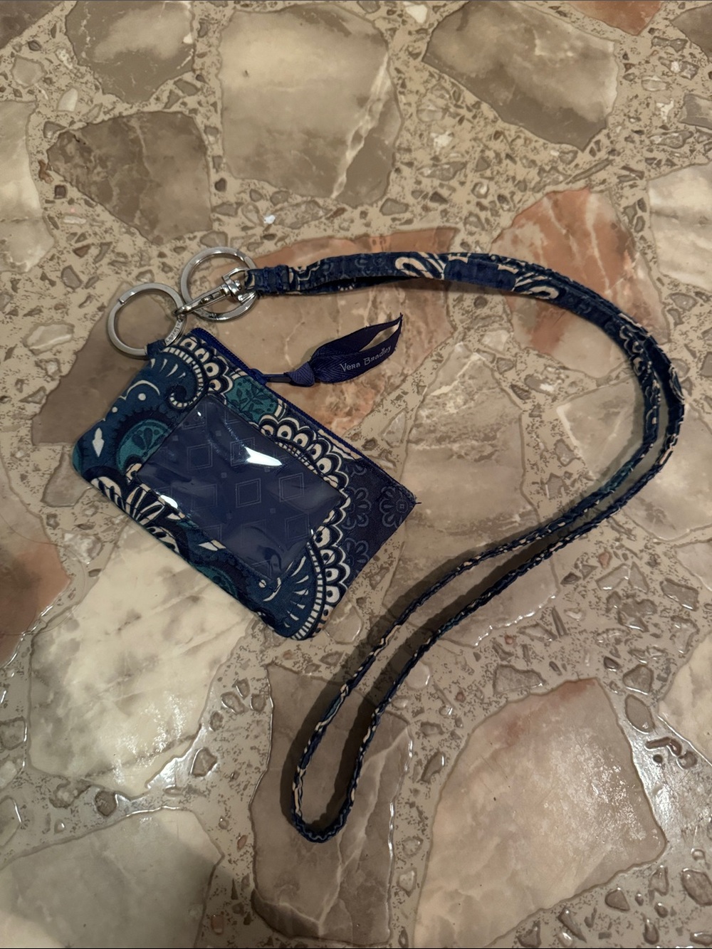 Vera Bradley ID Holder and Lanyard